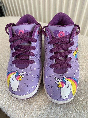 Girls lilac unicorn heelys - unicorn, pop