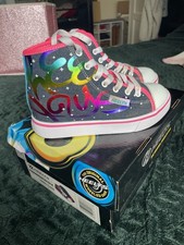 Rainbow Denim Heelys Size